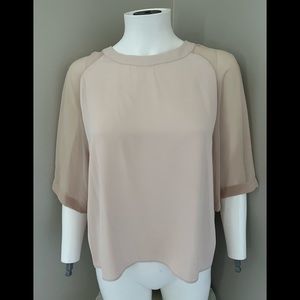 All Saints Uma Silk Top Medium